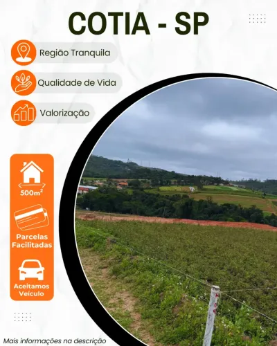 500M² PARA CHÁCARA, CASA OU FUTURO PATRIMÔNIO