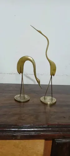 Par de garças. Decoração vintage