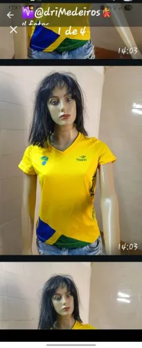 Camisa oficial do Brasil unissex tam:M