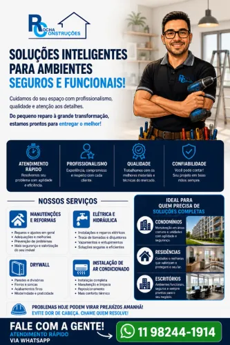 Empreiteiro para Reformas e Manutenções Residenciais e Comerciais com Qualidade e Garantia