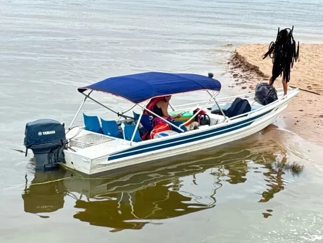 Lancha partida elétrica motor yamaha 40hp