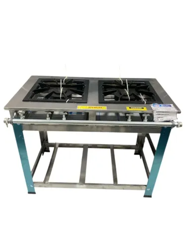 5415 - FOGAO BP 2BC INOX MASTER 40X40 2QD PF-9 / MARCA: CRISTAL AÇO