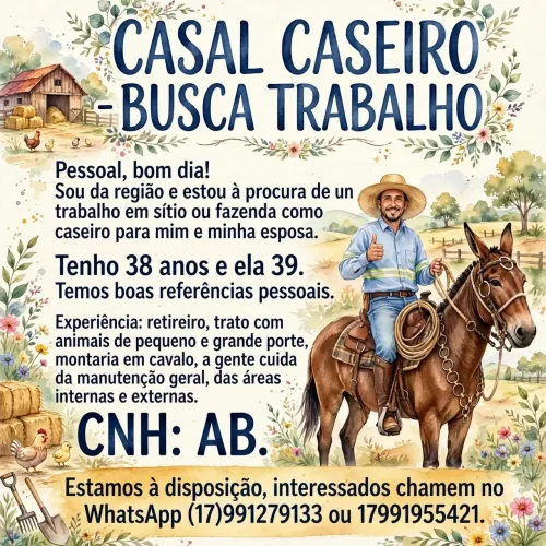 SERVIÇO DE CASEIRO