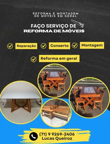 REFORMA, CONCERTOS E MONTAGEM DE MÓVEIS EM GERAL
