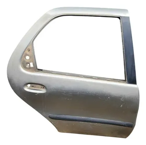 Porta Traseira Direita Fiat Palio 2002 Traseira Direita Prata