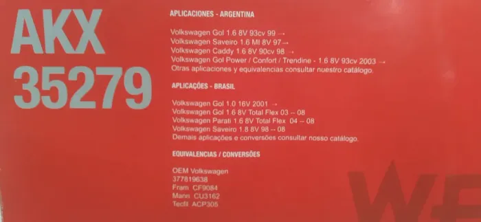 Filtro automotivo