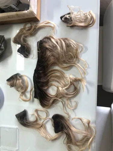 Mega Hair Cabelo Humano - 110g - Fita Adesiva - Loiro com Raiz Natural