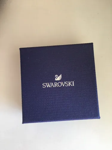 Caixa pequena embalagem azul Swarovski 
