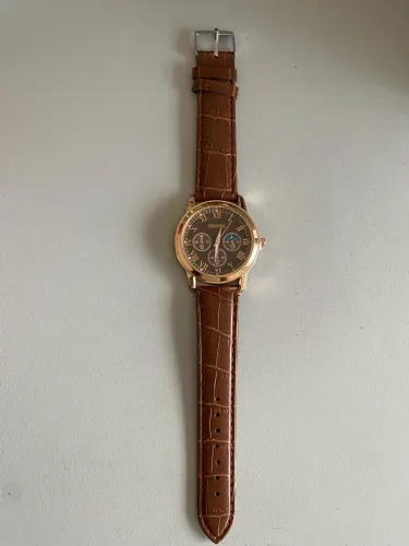 Relógio Geneva Pulseira de Couro NOVO