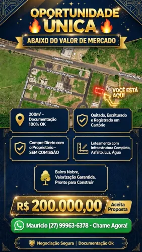 Oportunidade - Lote no bairro Alta Ville em Aracruz