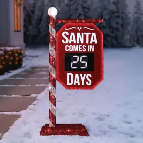 Sinal Contagem Regressiva Para Natal 1,52m Member's Mark