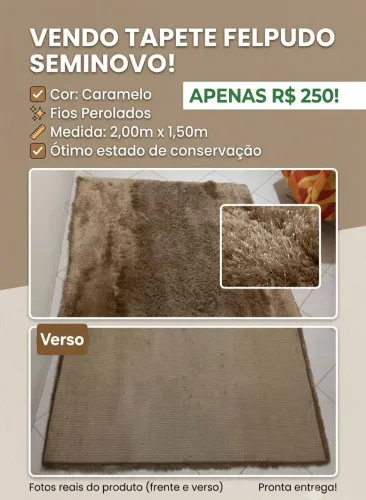 Vendo Tapete Felpudo 2,00x1,50