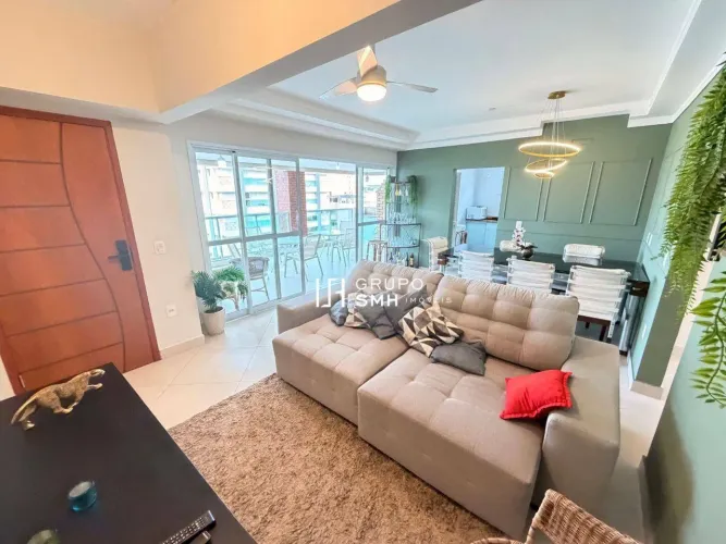 Apartamento com 3 dormitórios para alugar, 120 m² por R$ 5.300/mês - Enseada - Guarujá/SP