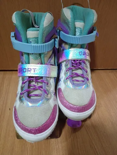 Lindo patins de sereia: N° 37 ao 39