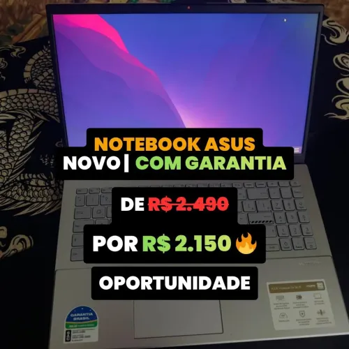 Notebook Asus, na garantia de fábrica!