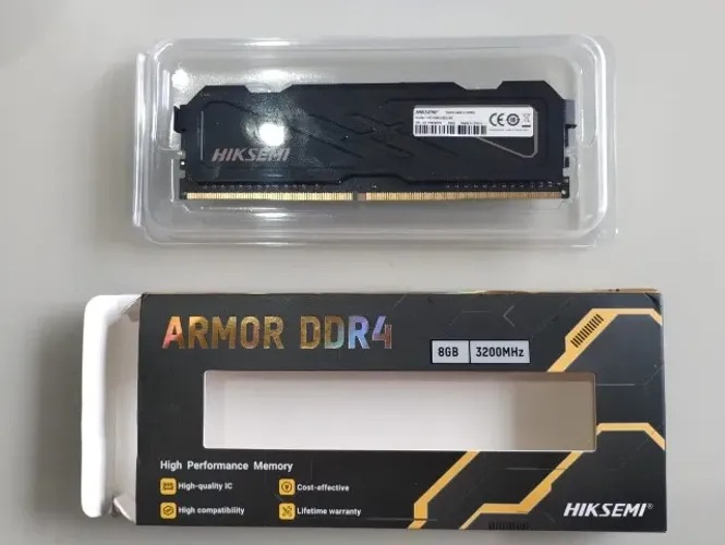 Memoria ram 8 gb ddr4 para computador3200MHz, CL18, Preto