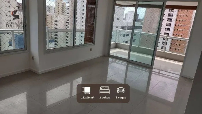 Apartamento com 3 dormitórios para alugar, 152 m² por R$ 12.050,43/mês - Meireles - Fortal