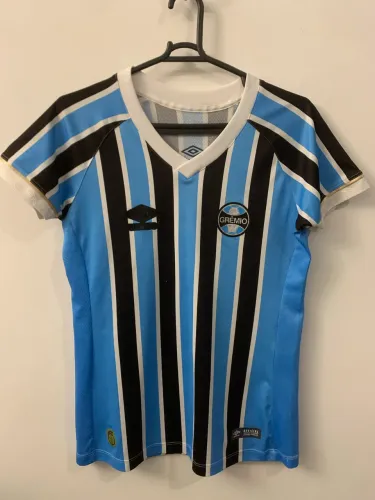 Camisa Grêmio I 2018 Umbro feminina P edição 115 anos