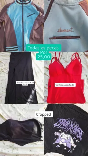 Lote de roupas 20 roupas femininas apenas 20,00