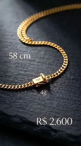 Corrente de ouro 18k