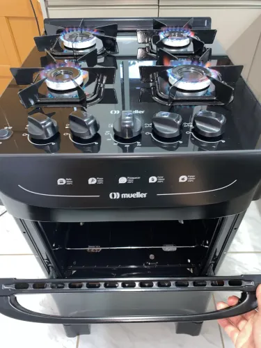 Fogão Mesa Vidro Automático Seminovo- Entrego !