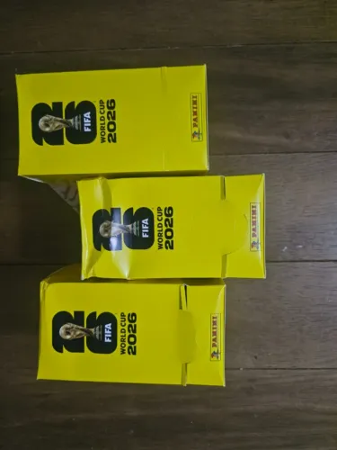 Kit 3 DIspenser com 100 Envelopes Cada Copa 2026 Original Panini