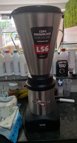 Liquidificador comercial skymsen ls6 6lt aço inoxidável