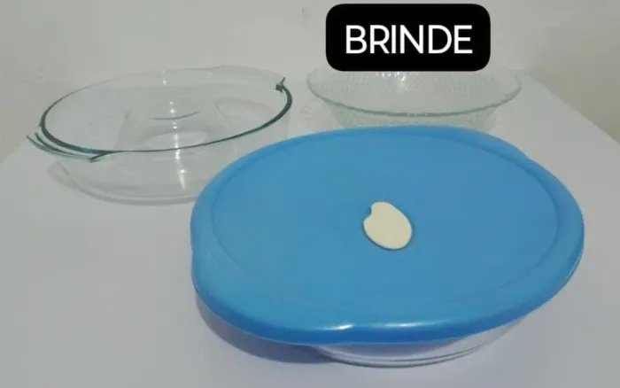 2 TRAVESSAS DE VIDRO + TIGELA DE VIDRO DE BRINDE