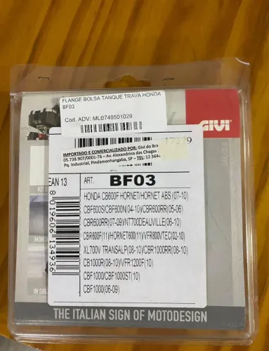Flange Givi BF03 para tanklock - Honda Hornet/Cbr600f