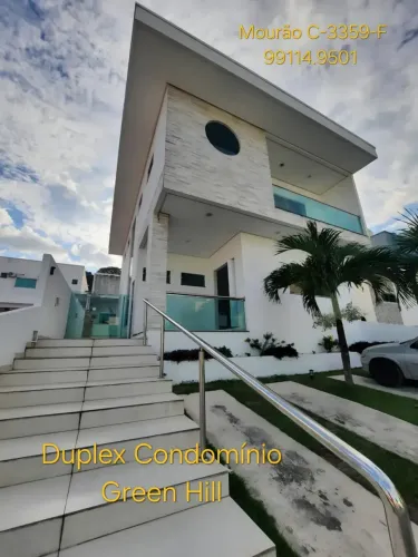 Alugo Duplex no Condomínio Green Hill. 3 suítes + 1 quarto. Piscina. 100% Mobiliada