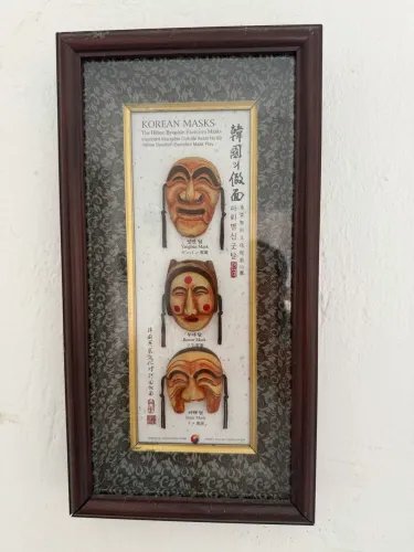 Quadro das mascaras coreanas