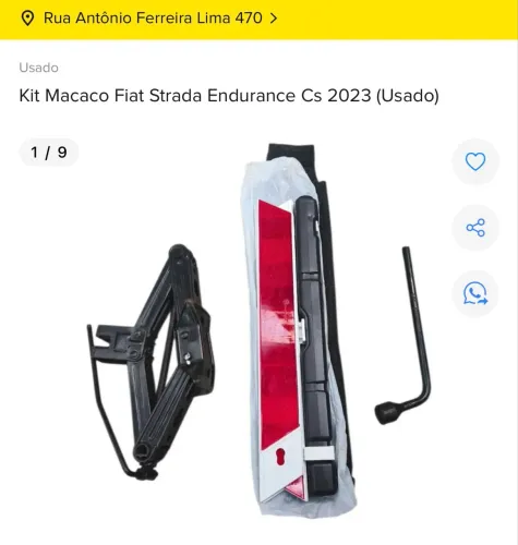KIT MACACO FIAT STRADA 2023 ORIGINAL 