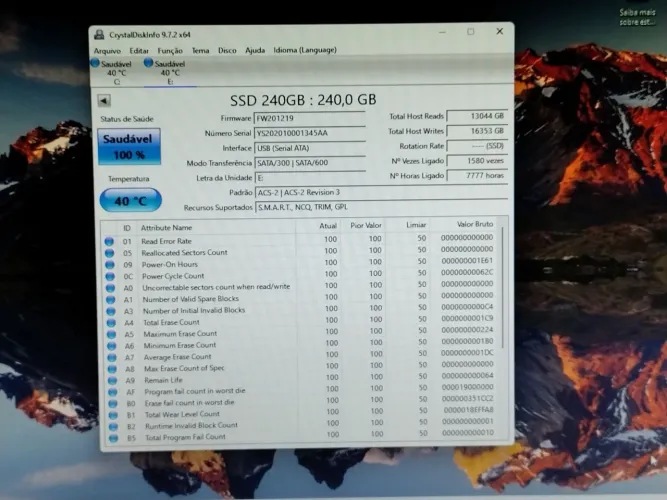 SSD Goldenfir 240G 100%.