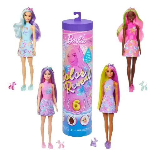 Boneca Barbie Surpresa - Animais de Balão - Color Reveal - Sortido - Mattel