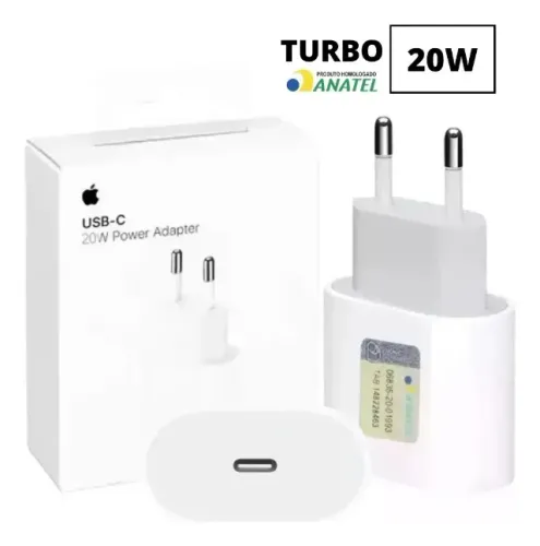 FONTE CARREGADOR TYPE - C TOMADA TURBO PD 20W IPHONE