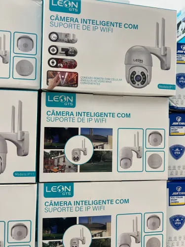 Câmera de Segurança com suporte Ip Leon