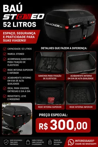 Baú 52 L sotened modificado
