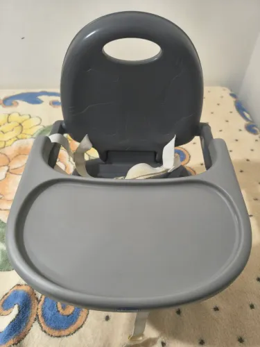 Cadeira de Alimentação Chicco Portátil Pocket Snack Cinza