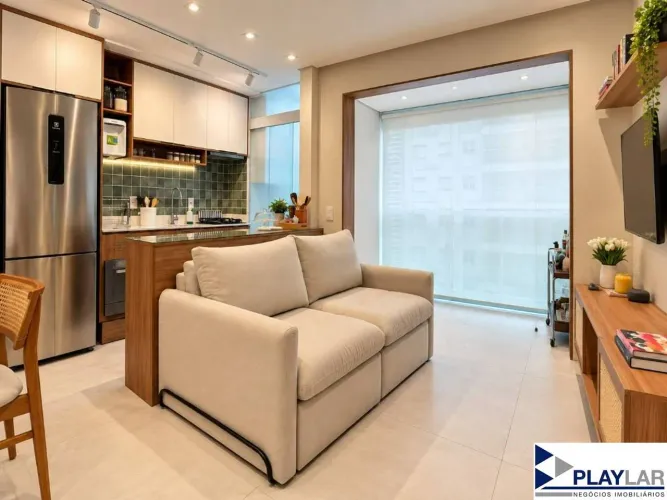 Apartamento com 1 dormitório à venda, 38 m² por R$ 650.000,00 - Granja Julieta - São Paulo