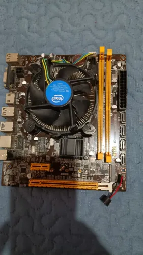 Kit core i5 7400 placa mãe h110 e processador