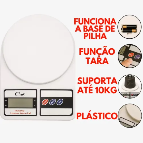 Balança digital de cozinha