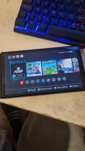Nintendo switch OLED com super Mario Wonder 