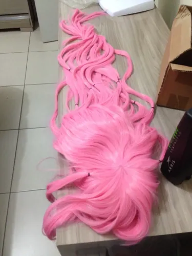 Peruca rosa - cosplay