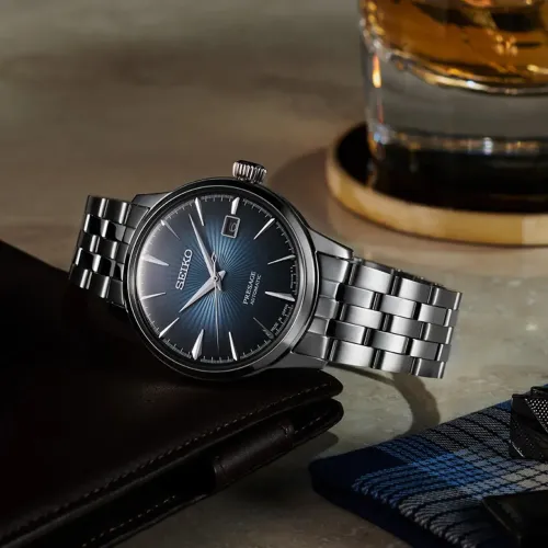 Relógio Seiko Presage Automático Masculino Em Aço Prateado