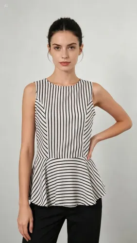 blusa peplum listrada p