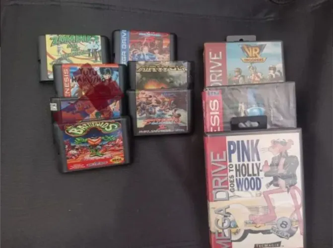 Lote de Jogos Originais e Paralelos Mega Drive