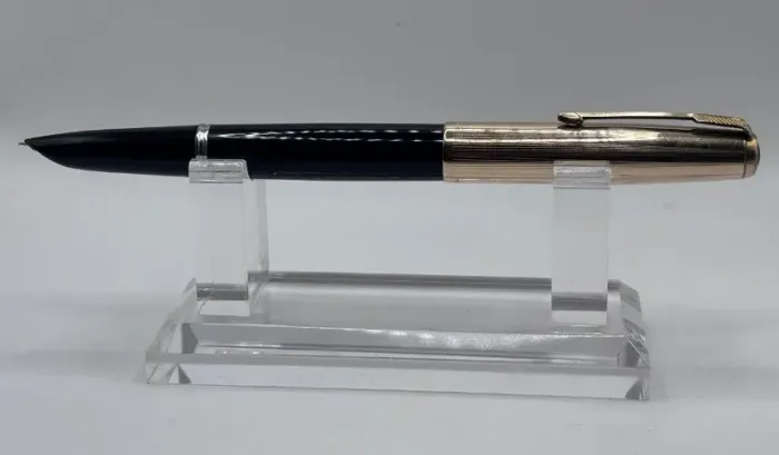 Caneta Parker 51 Vacumatic Preta Gold Filled Revisada