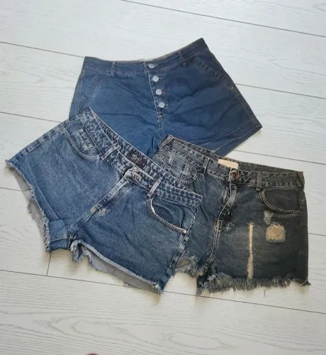 Trio de bermudas tamanho 46 plus size