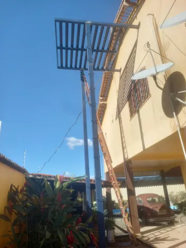 Estrutura metálica pra caixa de água 
