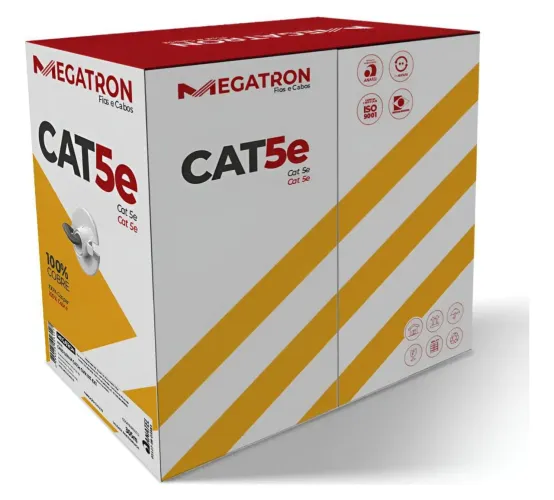 Cabo de Rede Cat5E 100% Cobre 